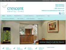 Tablet Screenshot of crescentdentalcare-hale.co.uk